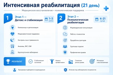 Реабилитация за 21 день в Ревде